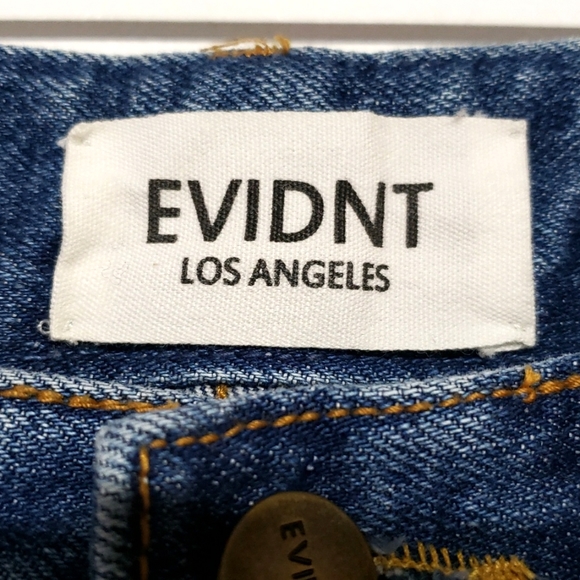 EVIDNT Los Angeles Reverse Cuff Cropped Jeans Women's Size Small - Picture 7 of 12